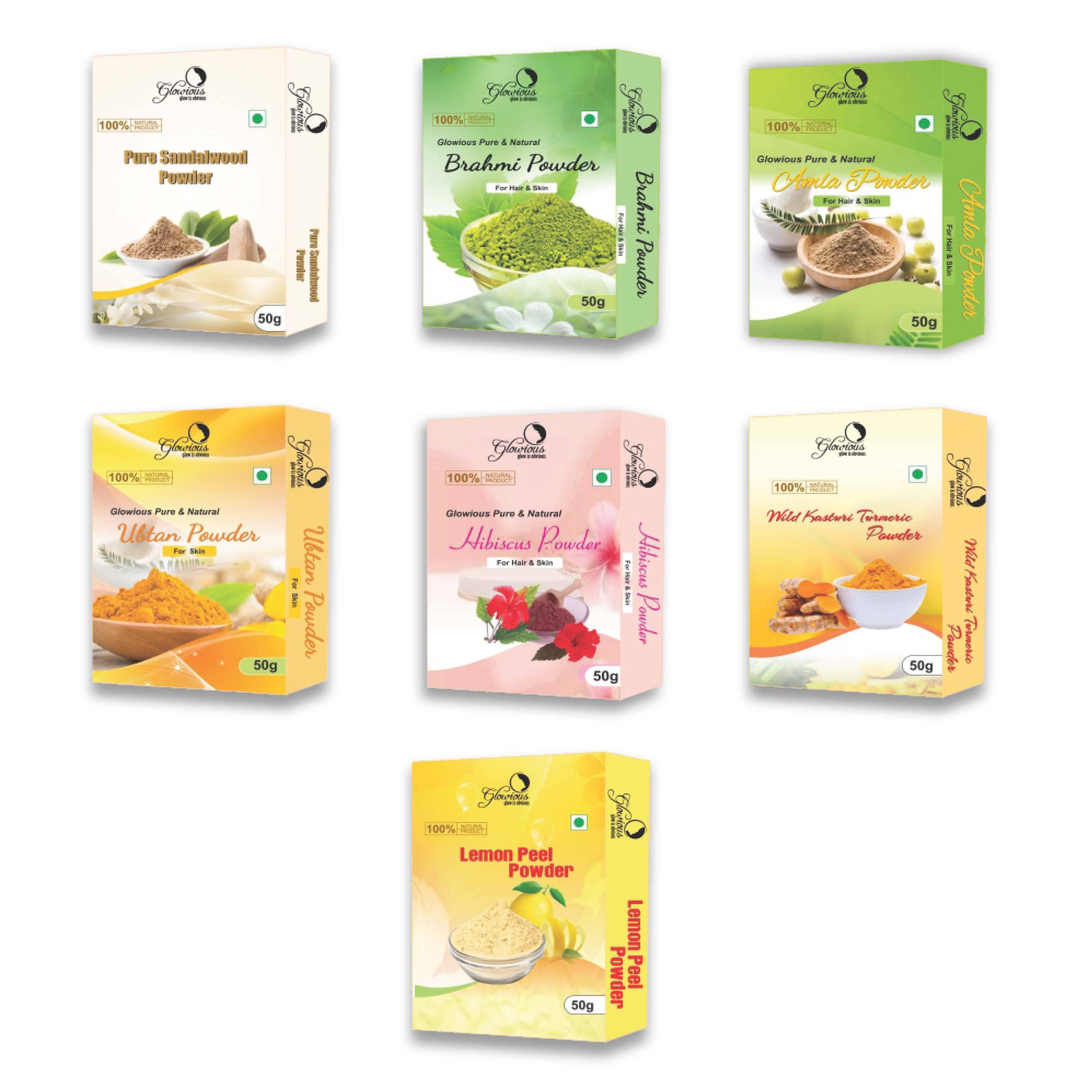 glowious - Skin Toning Face Pack for Normal Skin ( Pack of 7 )