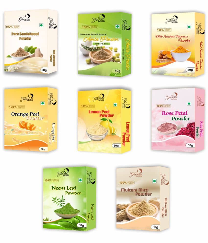 glowious - Skin Toning Face Pack for Normal Skin ( Pack of 8 )