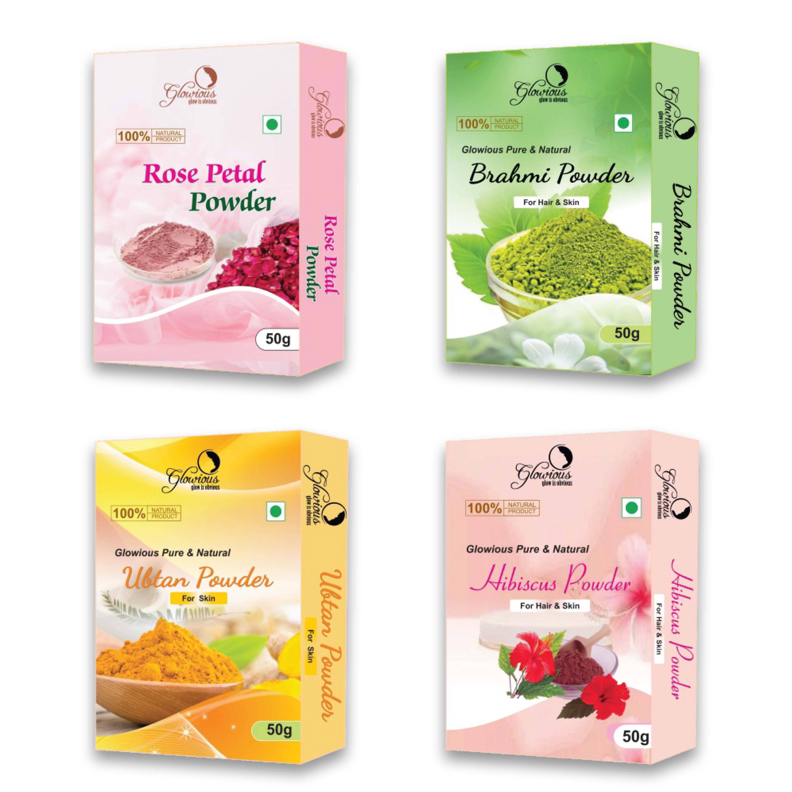 glowious - Skin Toning Face Pack for Normal Skin ( Pack of 4 )