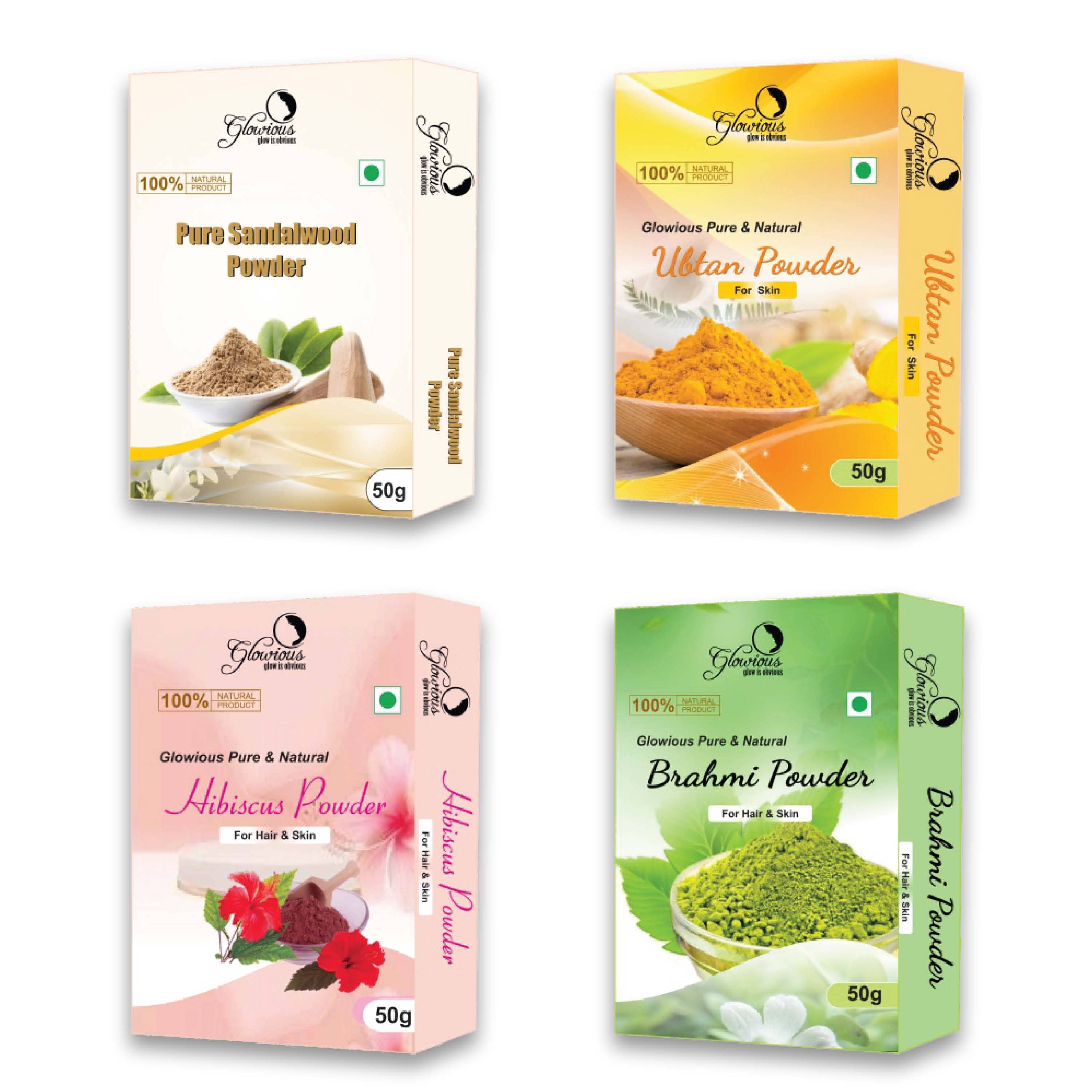 glowious - Skin Toning Face Pack for Normal Skin ( Pack of 4 )