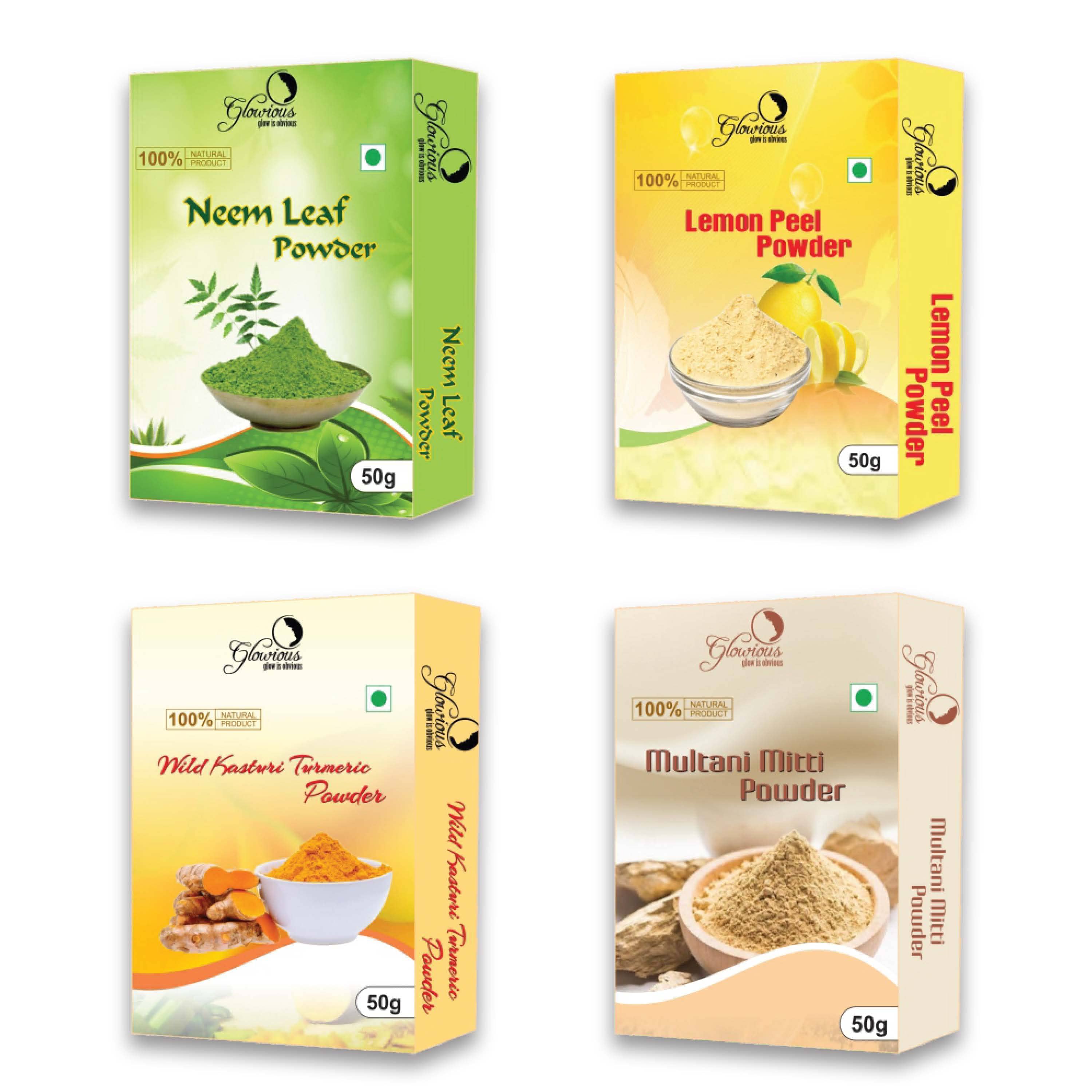 glowious - Skin Toning Face Pack for Normal Skin ( Pack of 4 )