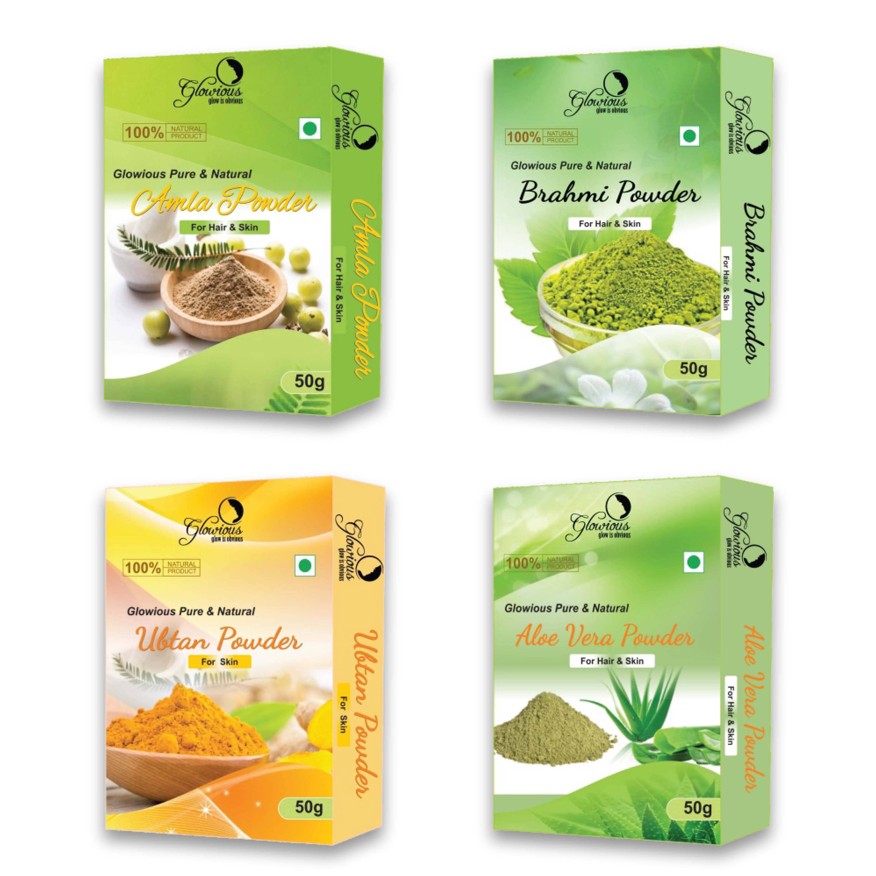 glowious - Skin Toning Face Pack for Normal Skin ( Pack of 4 )