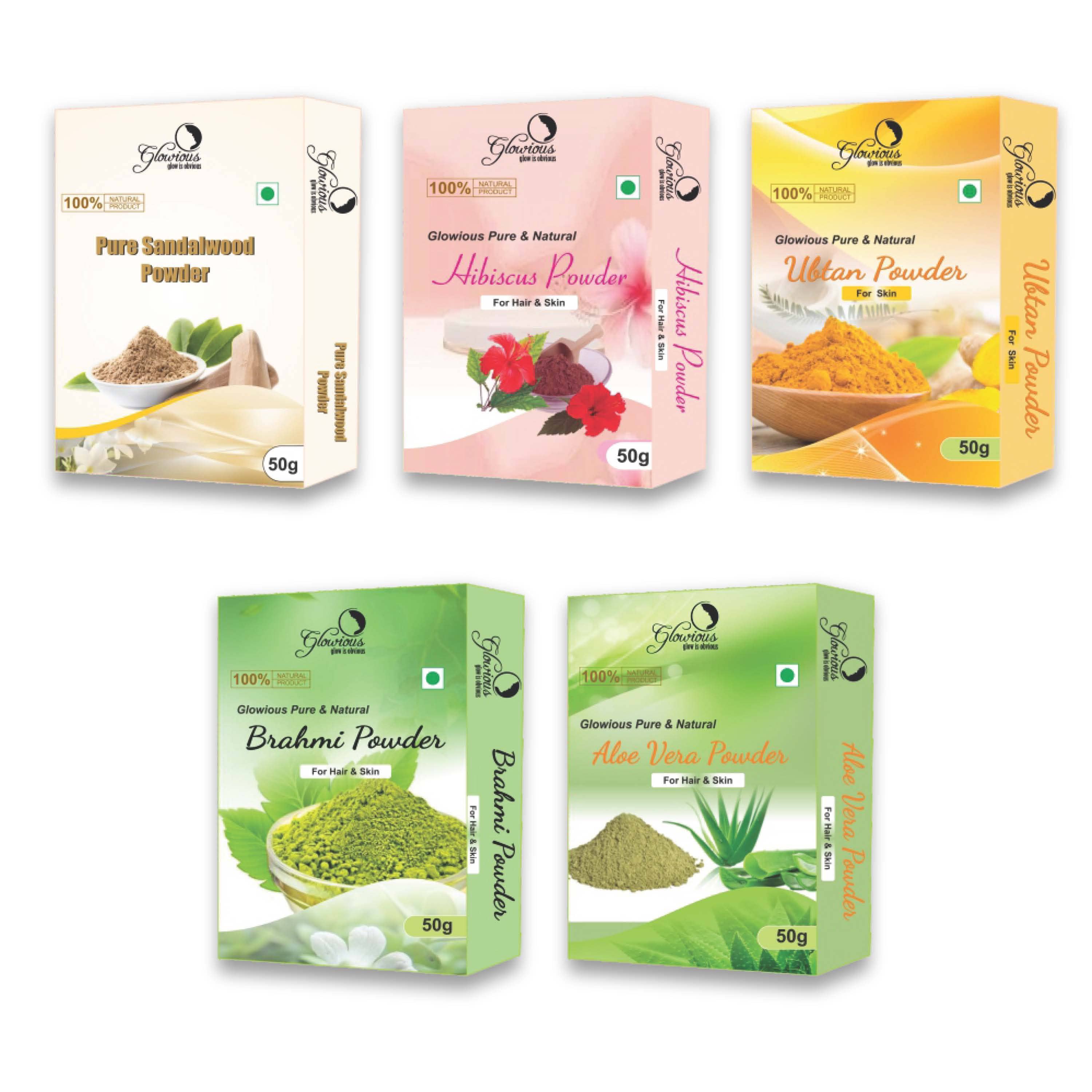 glowious - Skin Toning Face Pack for Normal Skin ( Pack of 5 )