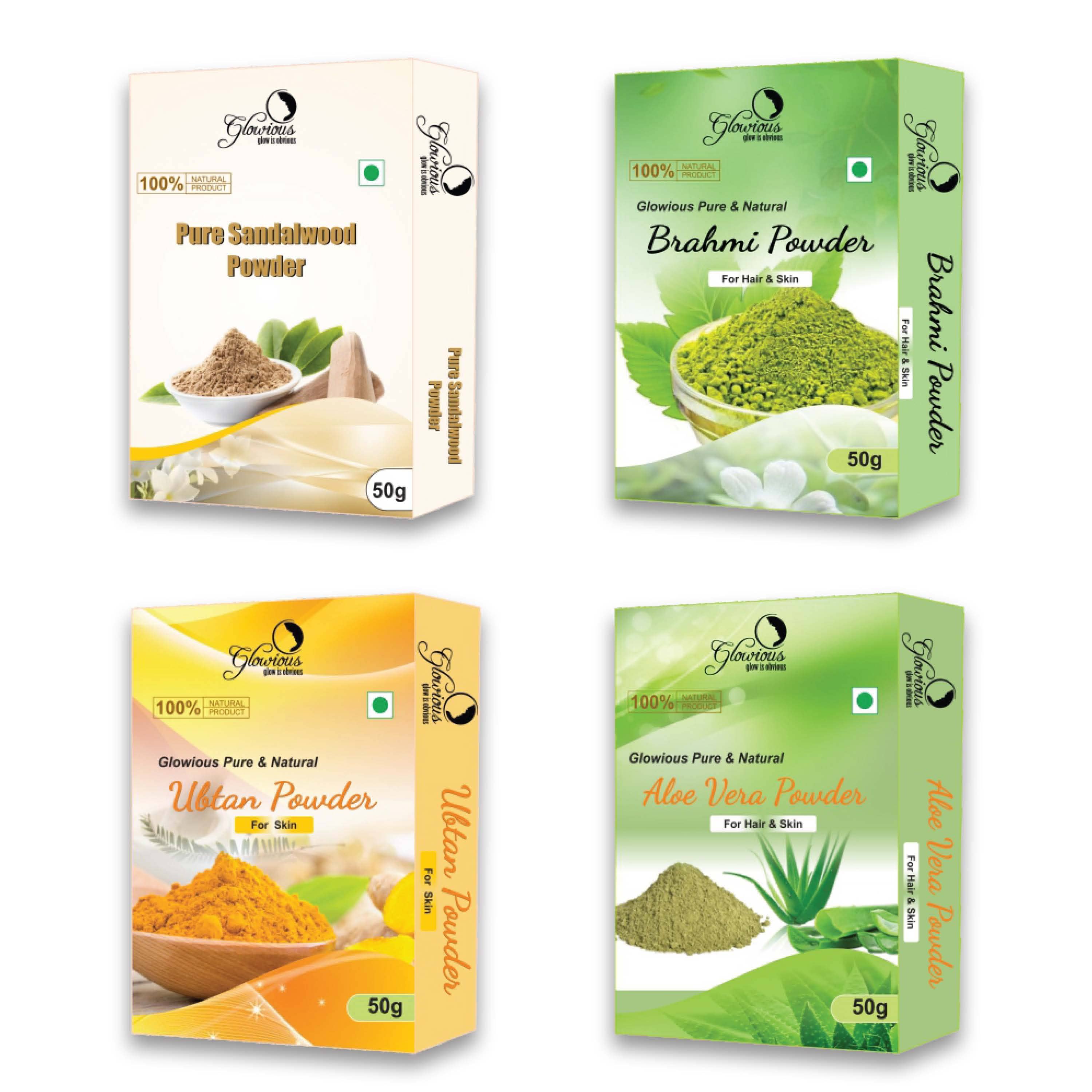 glowious - Skin Toning Face Pack for Normal Skin ( Pack of 4 )