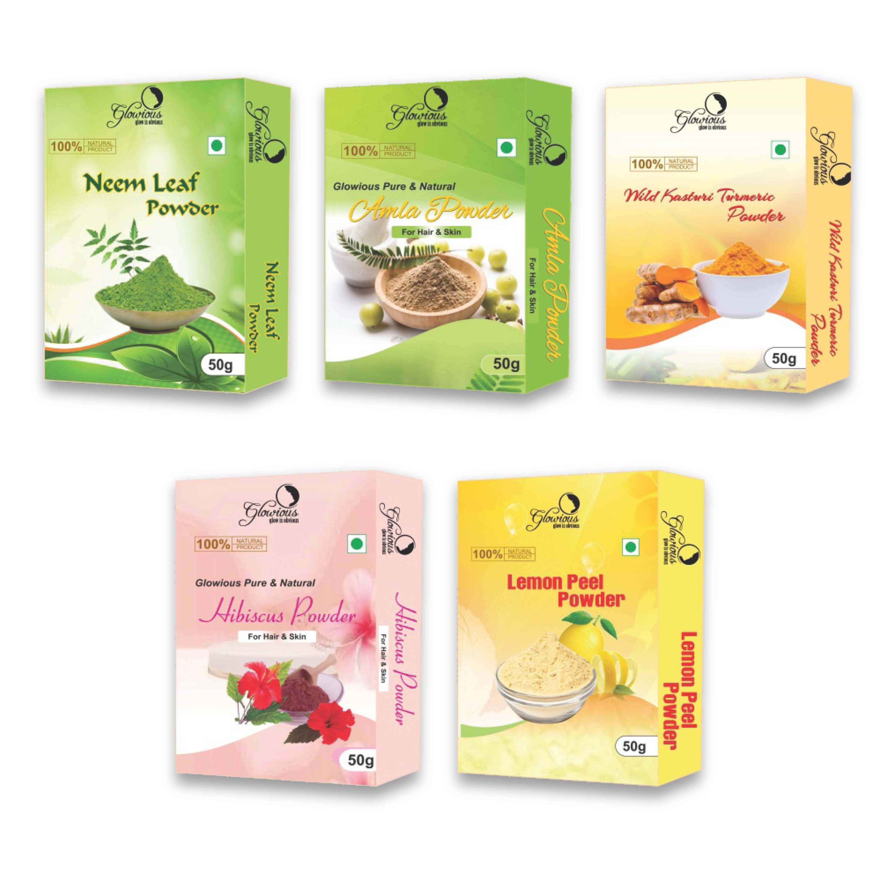 glowious - Skin Toning Face Pack for Normal Skin ( Pack of 5 )