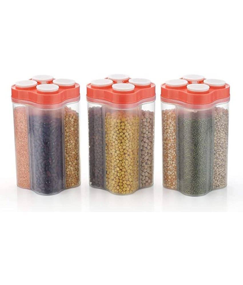 Analog kitchenware - Polyproplene Pink Food Container ( Set of 3 - 2500 ) Analog kitchenware - Polyproplene Pink Food Container ( Set of 3 - 2500 )