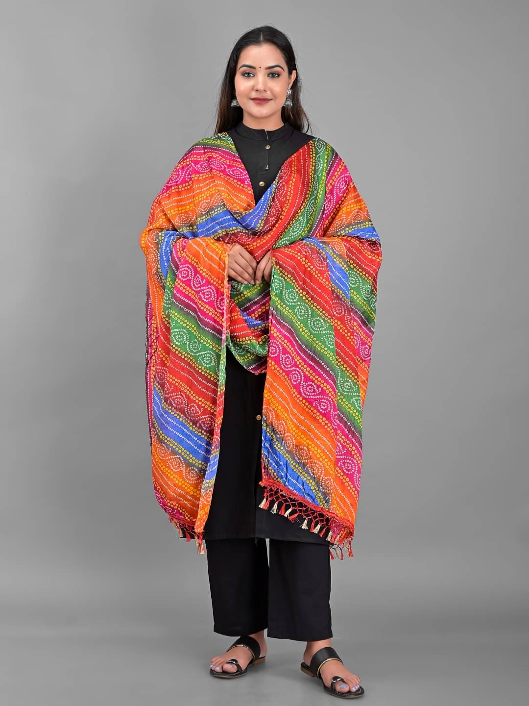     			Apratim - Multicoloured Silk Women's Dupatta - ( Pack of 1 )