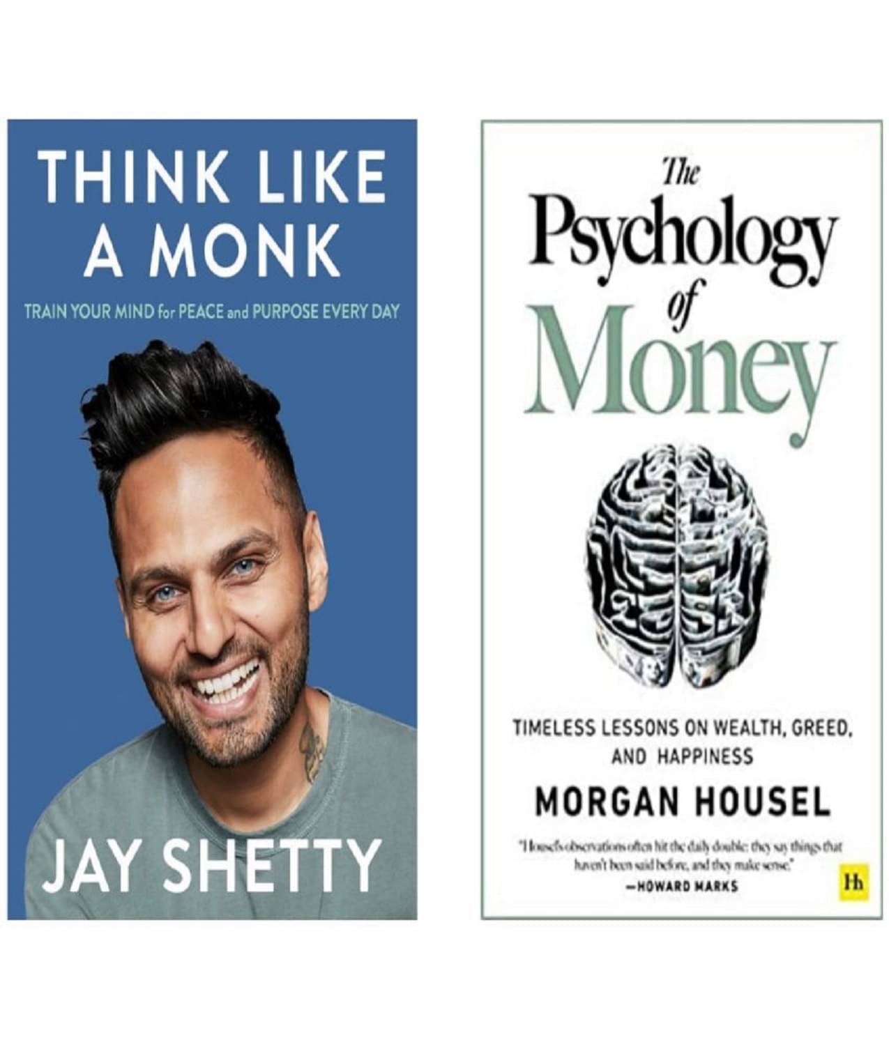 ( Combo of 2 books ) Think like monk + Psychology of money ( Combo of 2 books ) Think like monk + Psychology of money