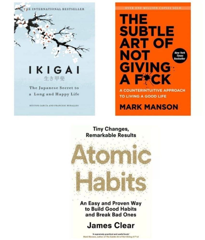 ( Combo of 3 books ) IKIGAI + Atomic habit + The subtle art ( Combo of 3 books ) IKIGAI + Atomic habit + The subtle art