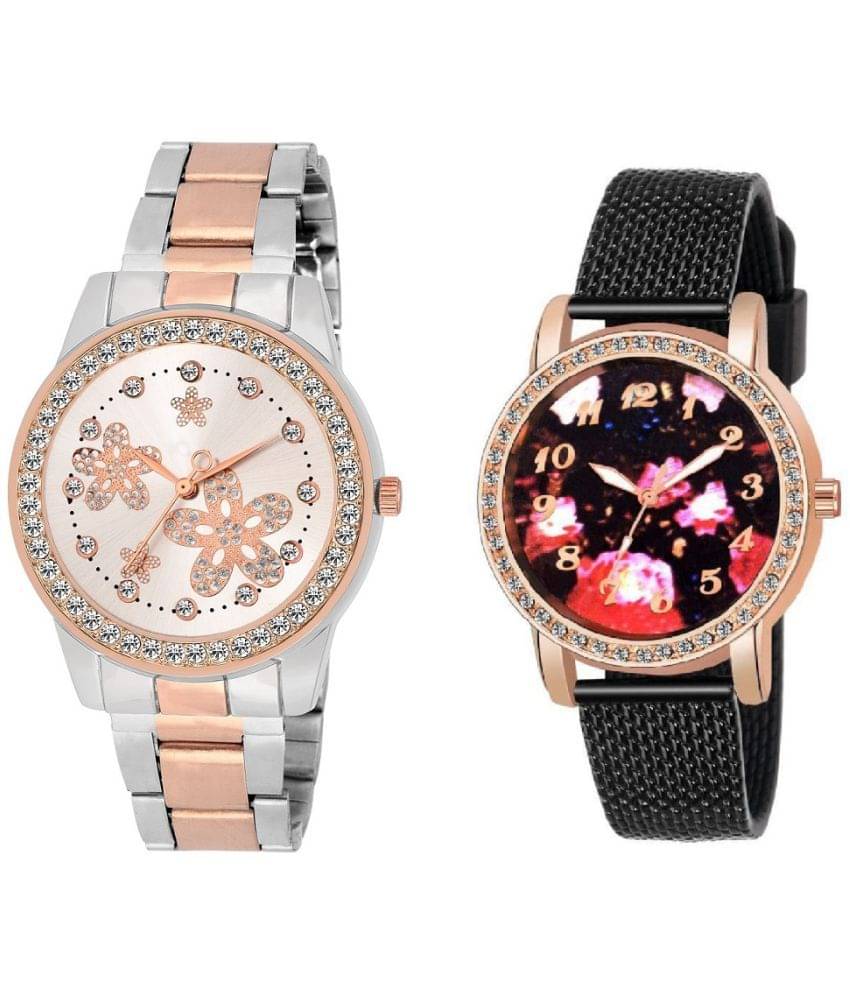     			DECLASSE - Multicolor Resin Analog Couple's Watch