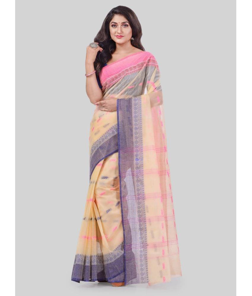 Desh Bidesh Cotton Self Design Saree Without Blouse Piece ( Cream ) Desh Bidesh Cotton Self Design Saree Without Blouse Piece ( Cream )