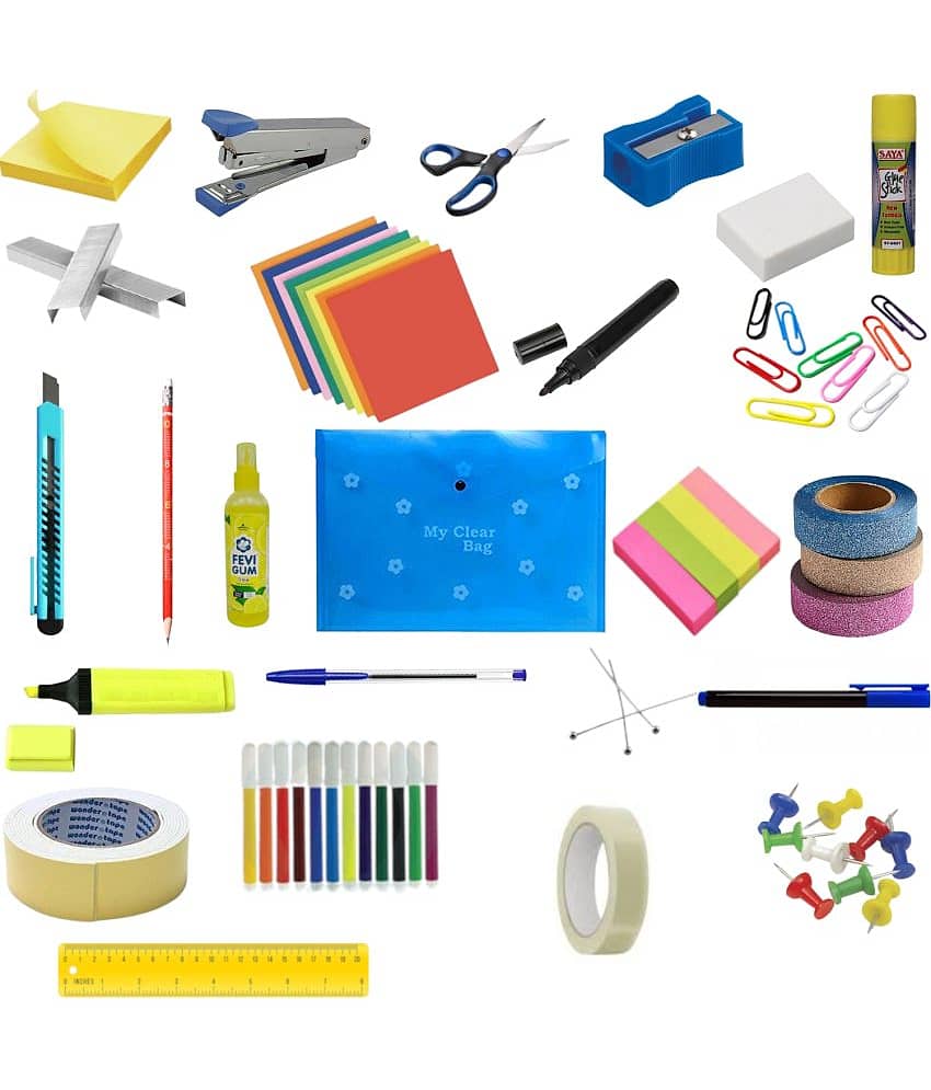 IDYD Art & Craft Set, Stationery Essentials Set for Office and School Project, 25 Pieces Kit - Stationery | Buy online on ZillyBuy