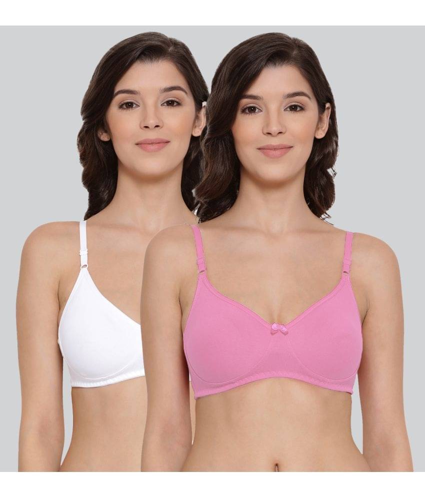 LYRA - Multicolor Cotton Lightly Padded Women's Everyday Bra ( Pack of 2 ) LYRA - Multicolor Cotton Lightly Padded Women's Everyday Bra ( Pack of 2 )