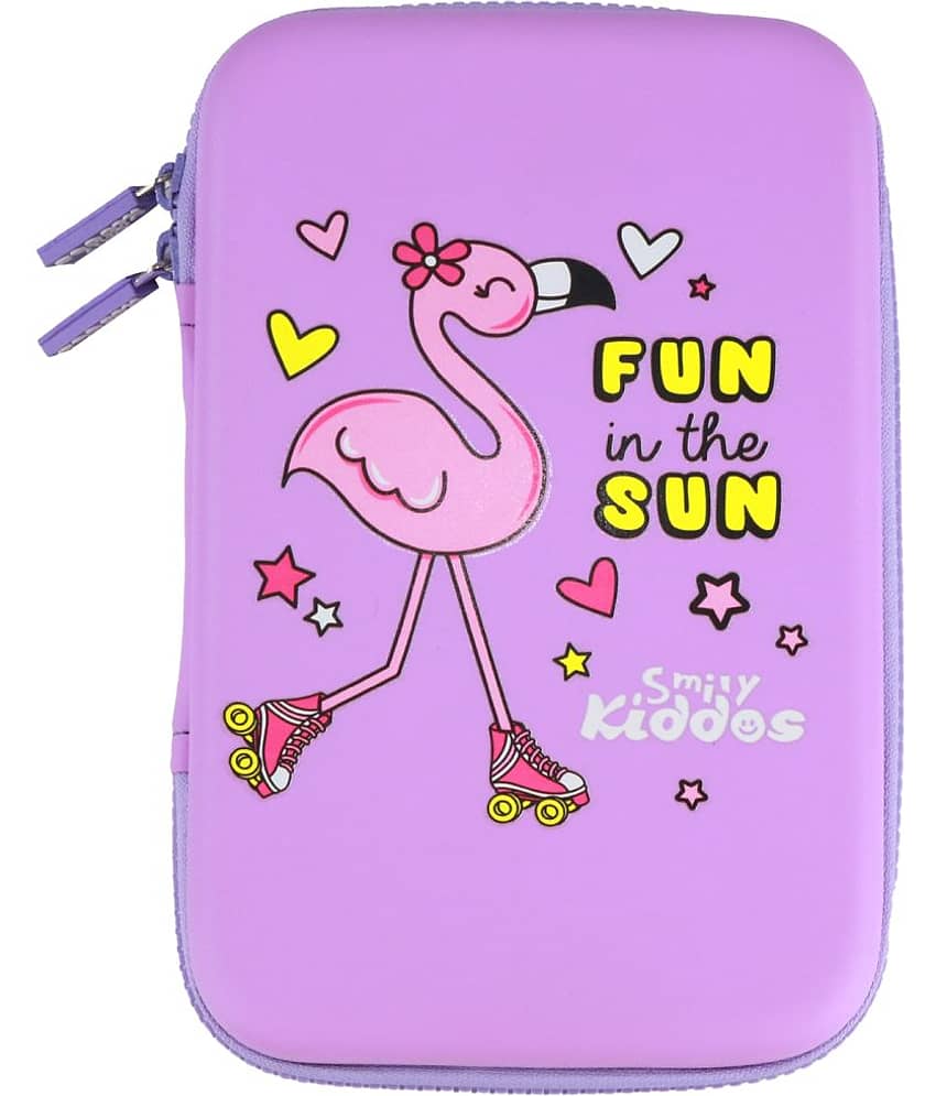 Smily kiddos Single Compartment Fun Flamingo Theme - Purple - Stationery | Buy online on ZillyBuy