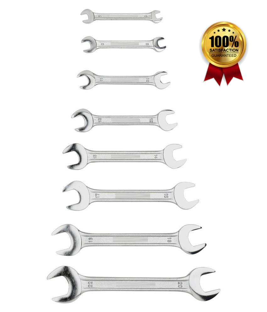 EmmEmm-8PC Socket Wrench Double Open End Spanner Set; 6x7,8x9,10x11,12x13,14x15,16x17,18x19, 20x22mm) EmmEmm-8PC Socket Wrench Double Open End Spanner Set; 6x7,8x9,10x11,12x13,14x15,16x17,18x19, 20x22mm)