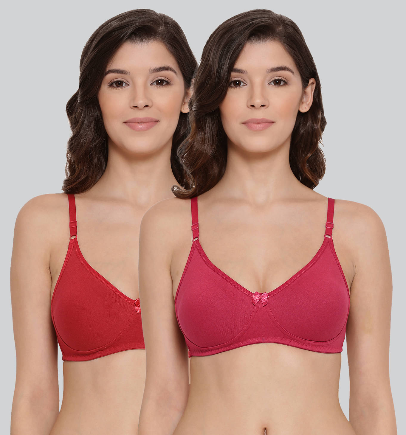 LYRA Pack of 2 Cotton Women's Everyday Bra ( Red ) LYRA Pack of 2 Cotton Women's Everyday Bra ( Red )