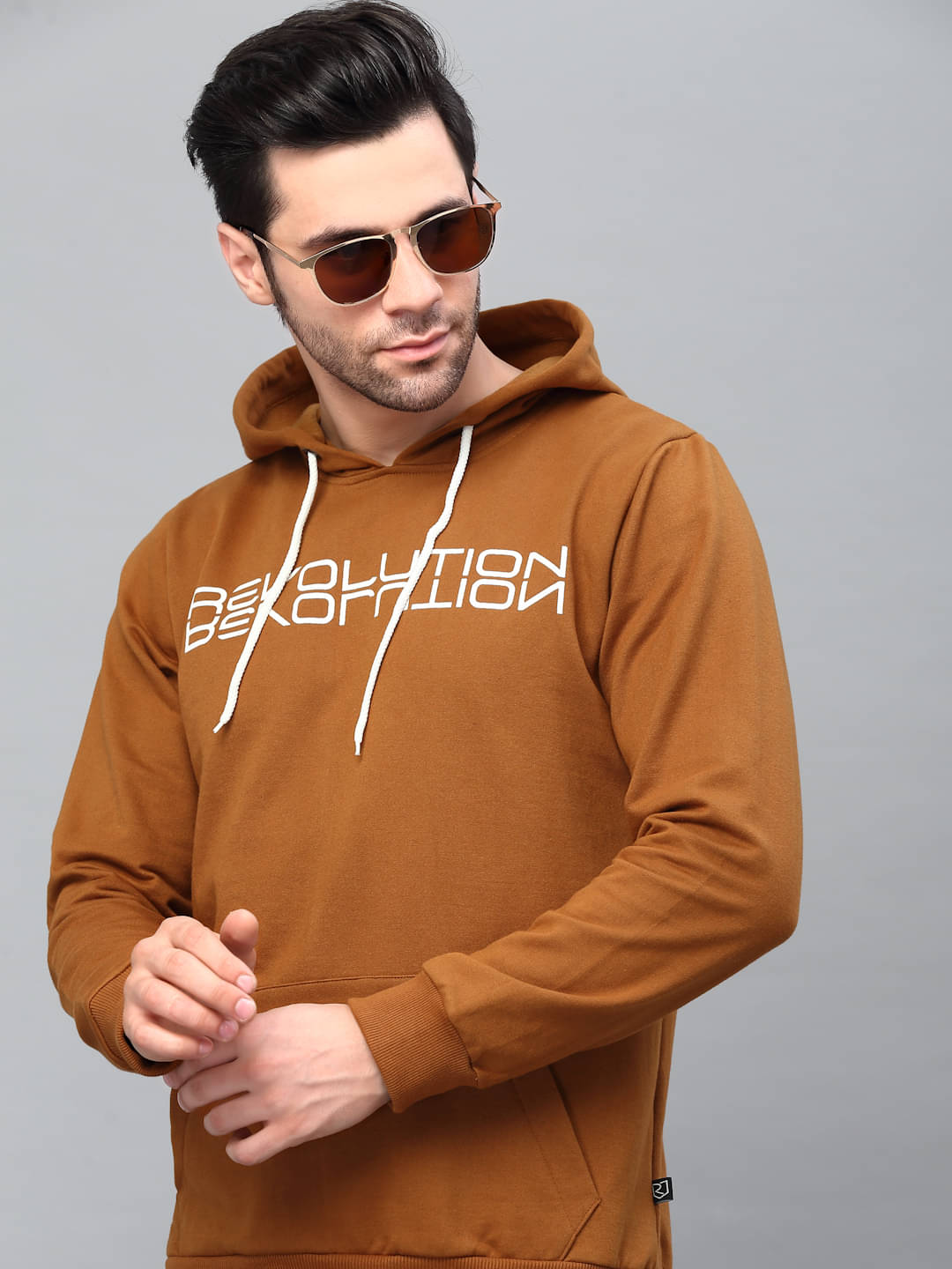     			Rigo - Brown Fleece Regular Fit Men's Sweatshirt ( Pack of 1 )