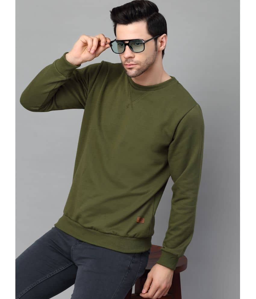 Rigo - Brown Fleece Regular Fit Men's Sweatshirt ( Pack of 1 )