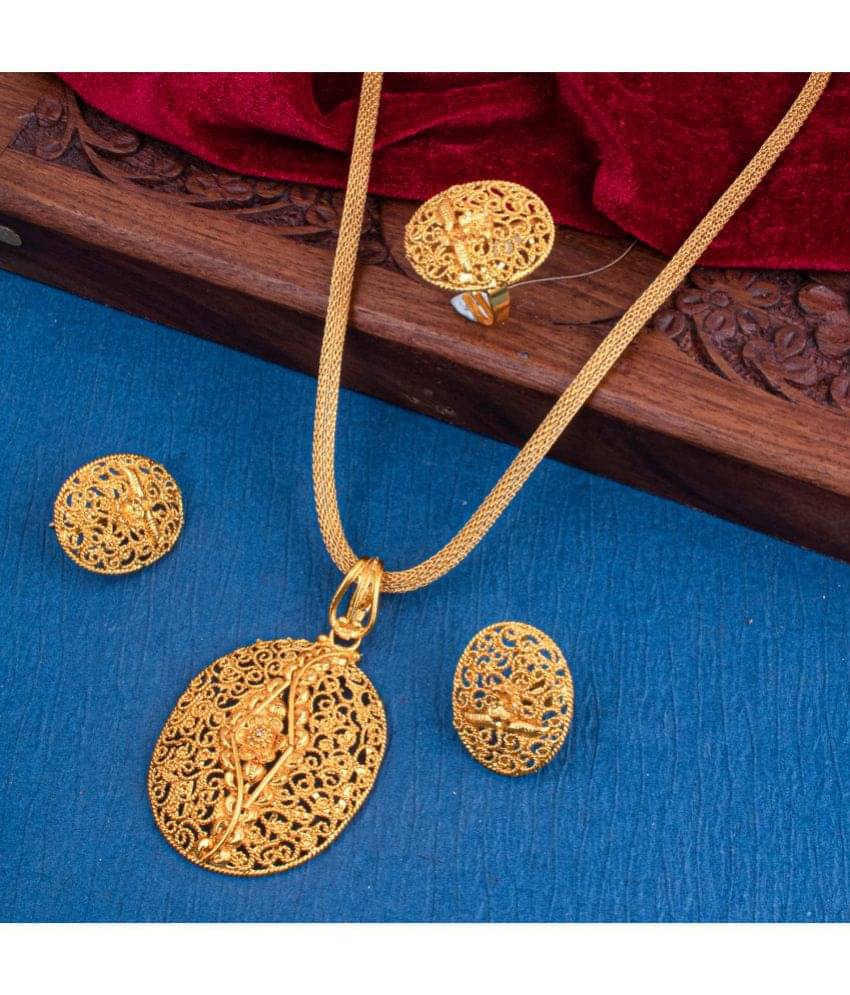 Sukkhi - Gold Pendant set ( Pack of 1 )     			Sukkhi - Gold Pendant set ( Pack of 1 )