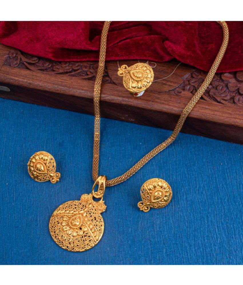 Sukkhi - Gold Pendant set ( Pack of 1 ) Sukkhi - Gold Pendant set ( Pack of 1 )