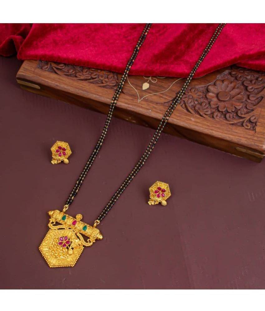     			Sukkhi - Golden Mangalsutra Set ( Pack of 1 )