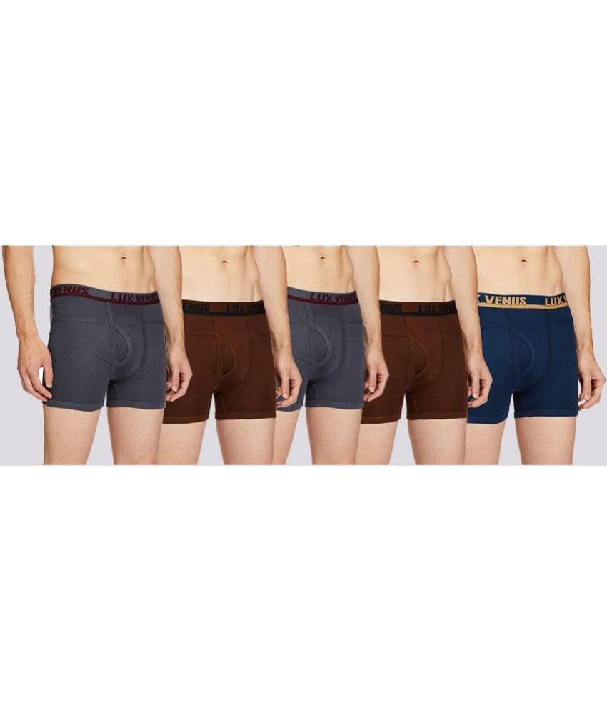     			Pack of 5 lux venus - Multicolor Cotton Men's Trunks