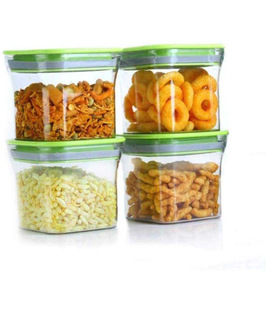Analog kitchenware - Polyproplene Green Dal Container ( Set of 4 - 550 ) Analog kitchenware - Polyproplene Green Dal Container ( Set of 4 - 550 )