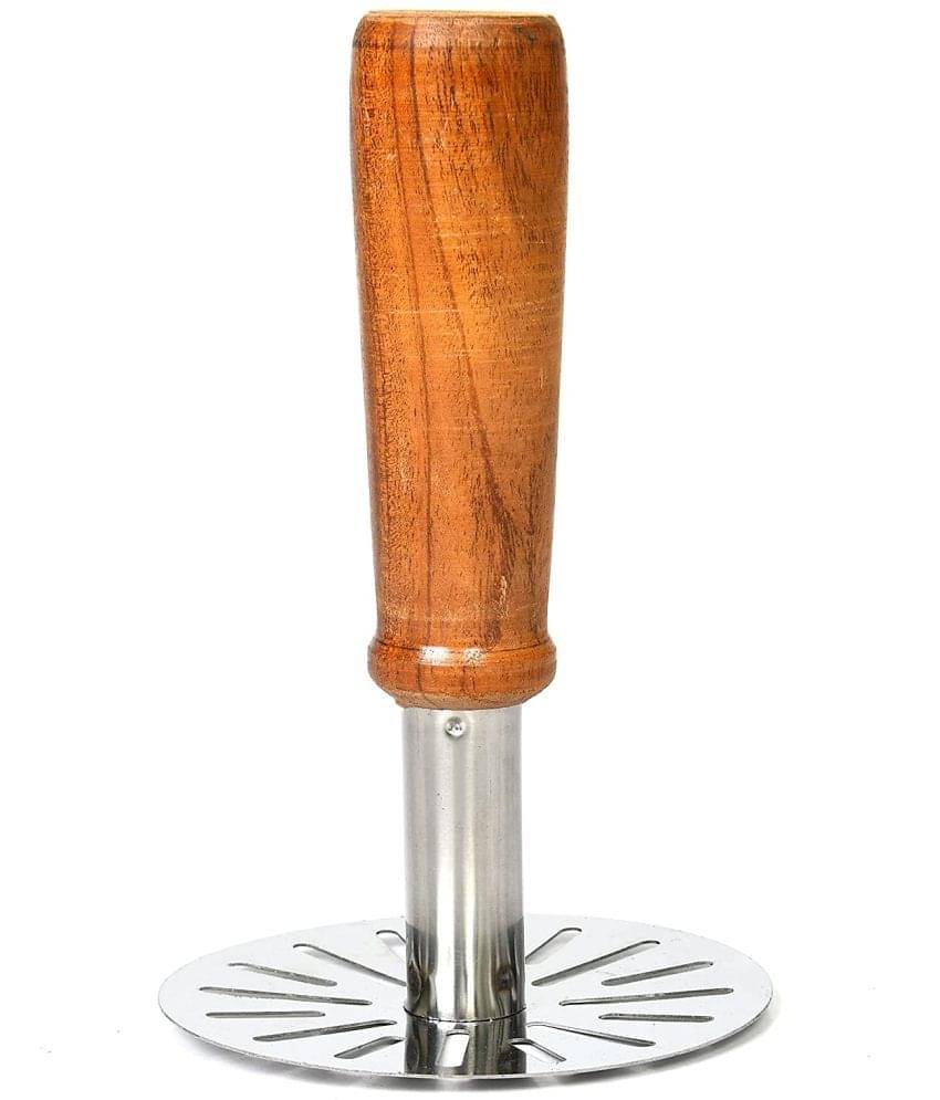     			Analog kitchenware - Silver Stainless Steel Potato Masher ( Pack of 1 )