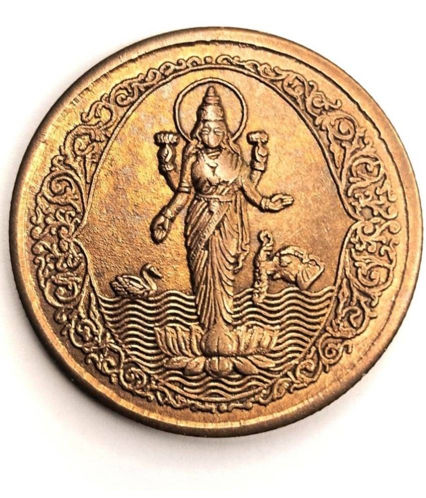 Extremely Rare Old Vintage Half Anna East India Company 1818 Maa Laxmi Mata Blessing Beautiful Religious Temple Token Coin A+++ Condition Extremely Rare Old Vintage Half Anna East India Company 1818 Maa Laxmi Mata Blessing Beautiful Religious Temple Token Coin A+++ Condition