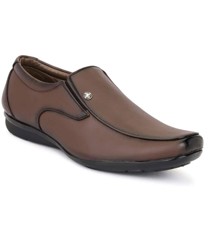 MARKRANGE - Brown Men's Slip On Formal Shoes - Formal Shoes | Buy online on ZillyBuy