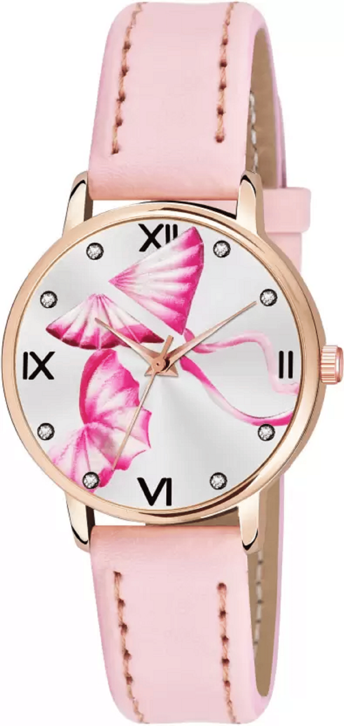     			AQUA BLISS - Pink Leather Analog Womens Watch