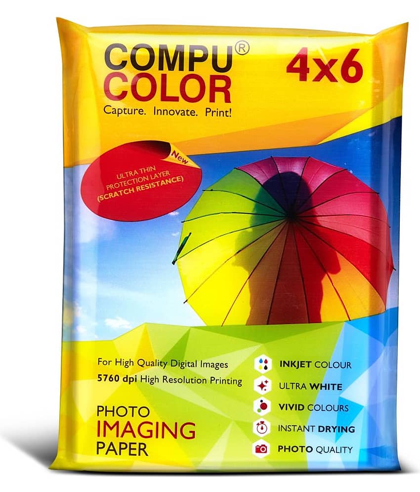 COMPUCOLOR RESIN COATED TRUE Photo Lustre Photo Paper 275GSM (4x6 inches, 100 sheets) - Stationery | Buy online on ZillyBuy