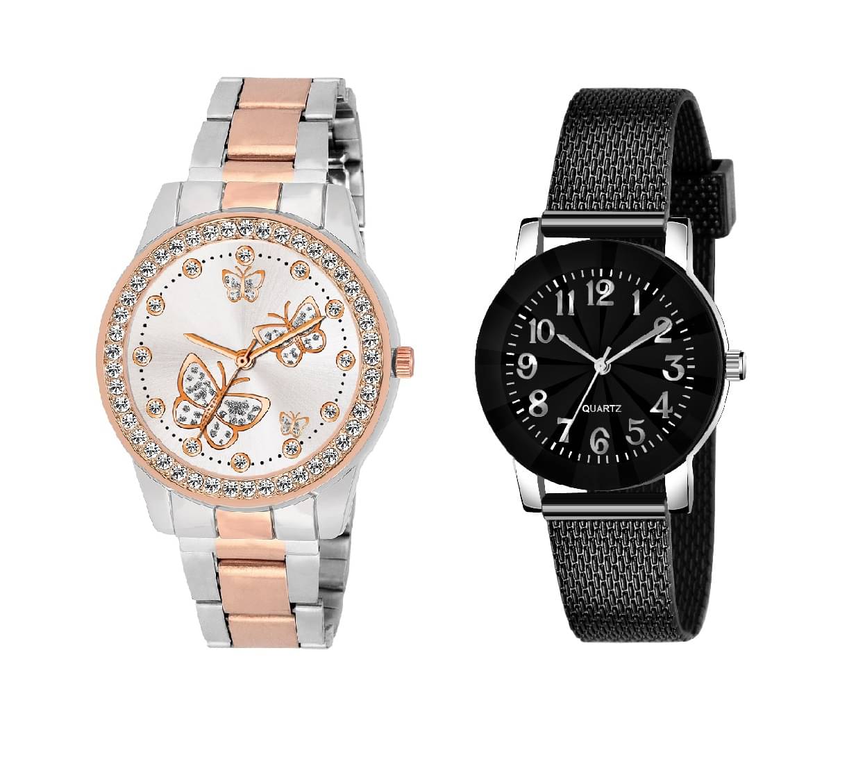     			DECLASSE - Multicolor Metal Analog Couple's Watch