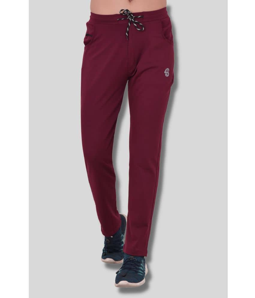 Forbro - Maroon Lycra Men's Sports Trackpants ( Pack of 1 ) - Track Pants | Buy online on ZillyBuy