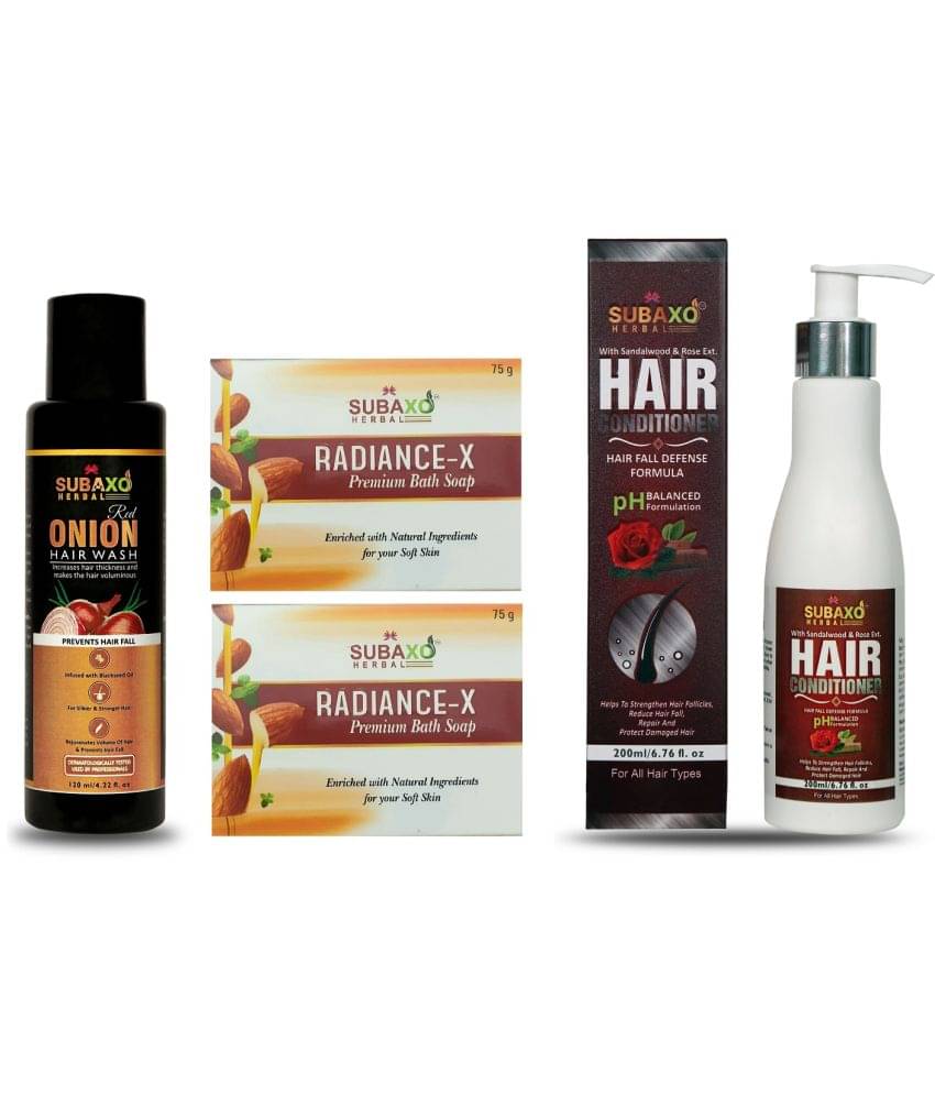 Herbal Red Onion Hair Wash- A Premium Shampoo | Prevents Hair Fall | Hair Growth |-120 Ml & Ayurvedic Radiance X Fairness Beauty Soap (2 Pc) Each 75 G & Herbal Hair Conditioner | Hair Defence |-200 ml For Women, Men, Boys & Girls Herbal Red Onion Hair Wash- A Premium Shampoo | Prevents Hair Fall | Hair Growth |-120 Ml & Ayurvedic Radiance X Fairness Beauty Soap (2 Pc) Each 75 G & Herbal Hair Conditioner | Hair Defence |-200 ml For Women, Men, Boys & Girls