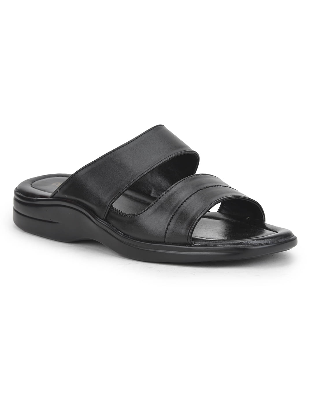     			Liberty - Black Men's Leather Slipper
