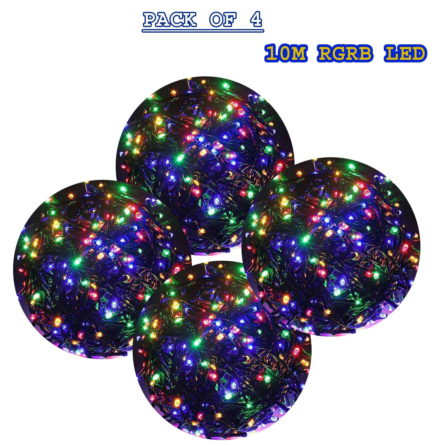     			MIRADH - Multicolor 10Mtr String Light ( Pack of 4 )