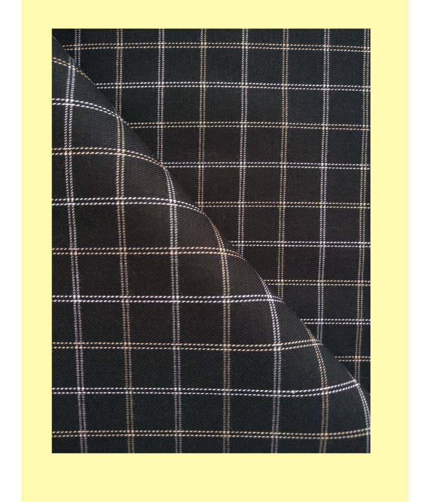 Makhanchor - Black Cotton Men's Unstitched Shirt Piece ( Pack of 1 ) - Unstitched Fabrics | Buy online on ZillyBuy