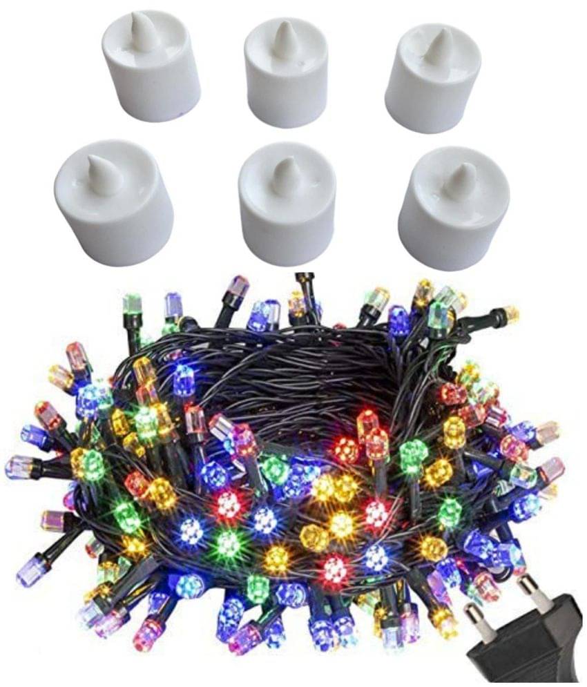     			THRIFTKART - Multicolor 10Mtr String Light ( Pack of 7 )