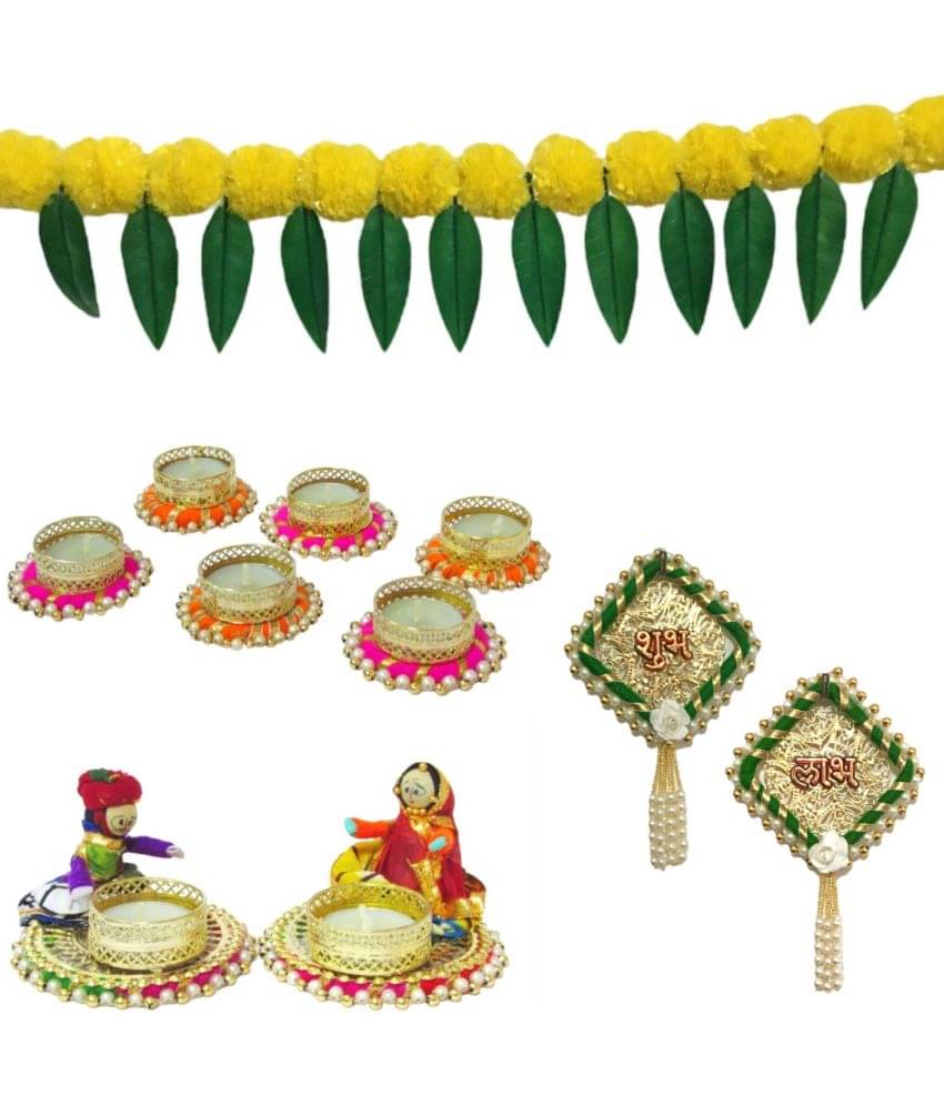     			THRIFTKART - Multicolor Paper Mache Diwali Hamper