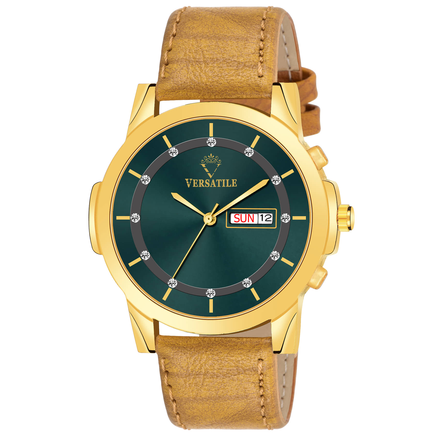 Versatile - Brown Leather Analog Men's Watch