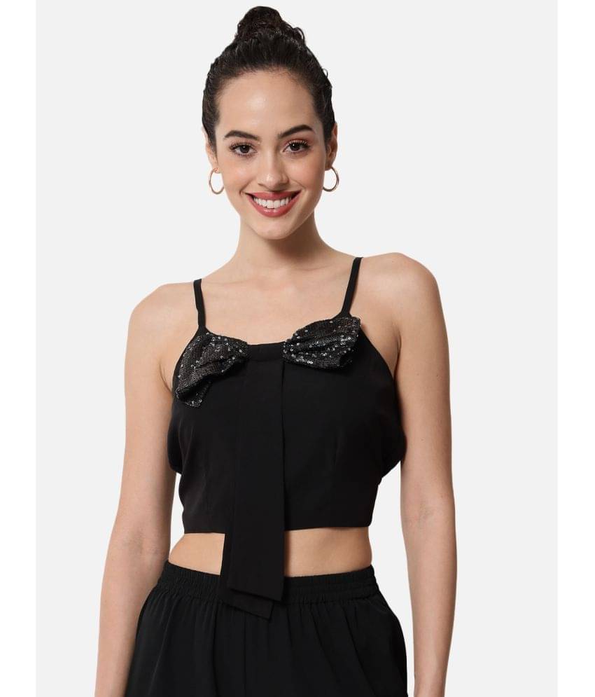     			ALL WAYS YOU Women's Polyester Crop Top ( Black )