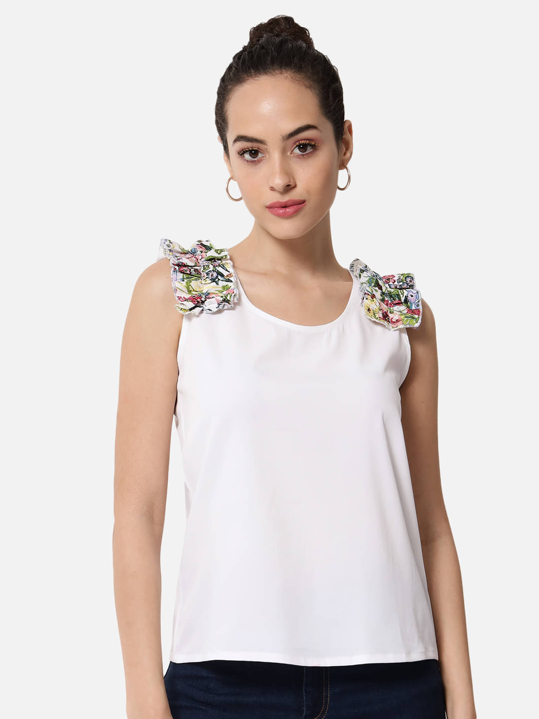     			ALL WAYS YOU Women's Polyester Regular Top ( White )