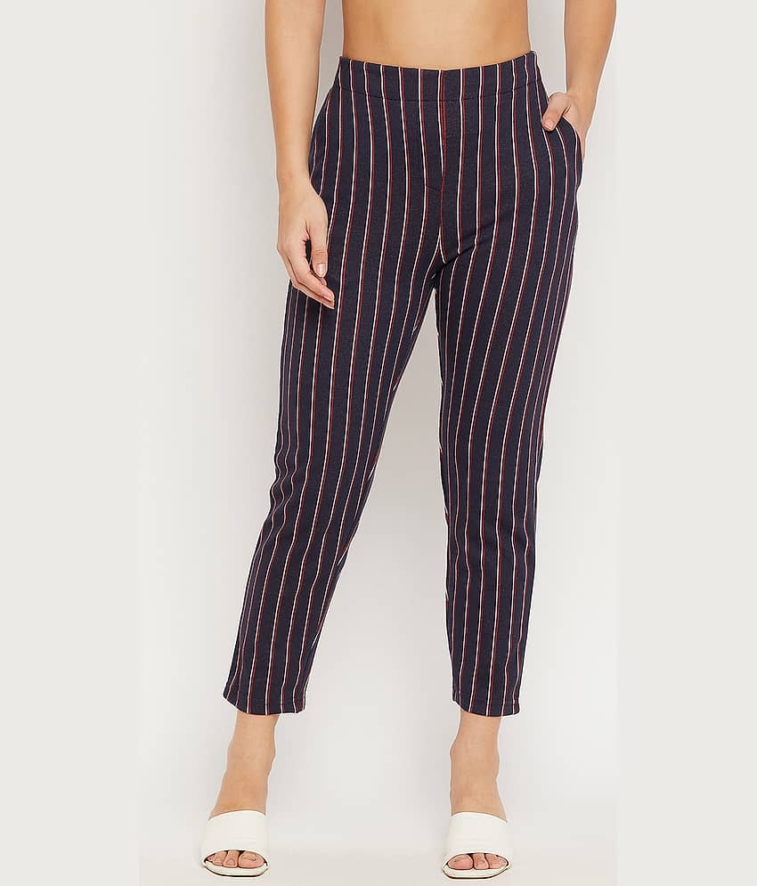 AUSTIN WOOD - Black Cotton Blend Regular Women's Casual Pants ( Pack of 1 ) - Trousers | Buy online on ZillyBuy