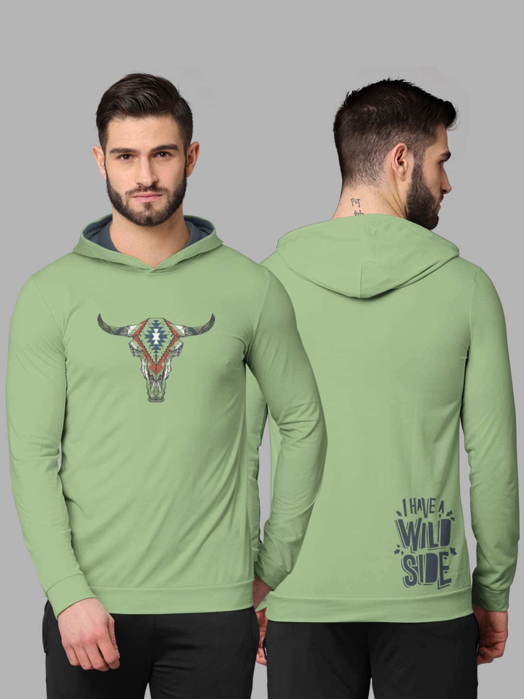     			BULLMER - Green Cotton Blend Regular Fit Men's Sweatshirt ( Pack of 1 )