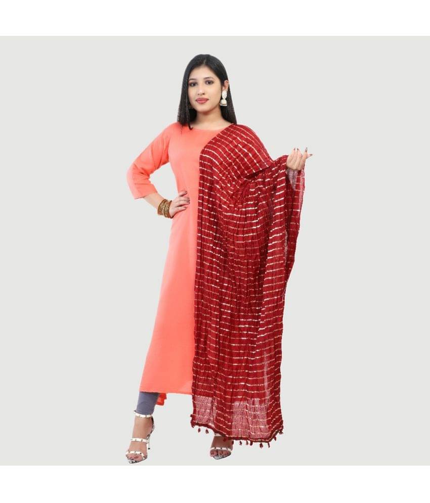     			G4Girl - Maroon Silk Women's Dupatta - ( Pack of 1 )