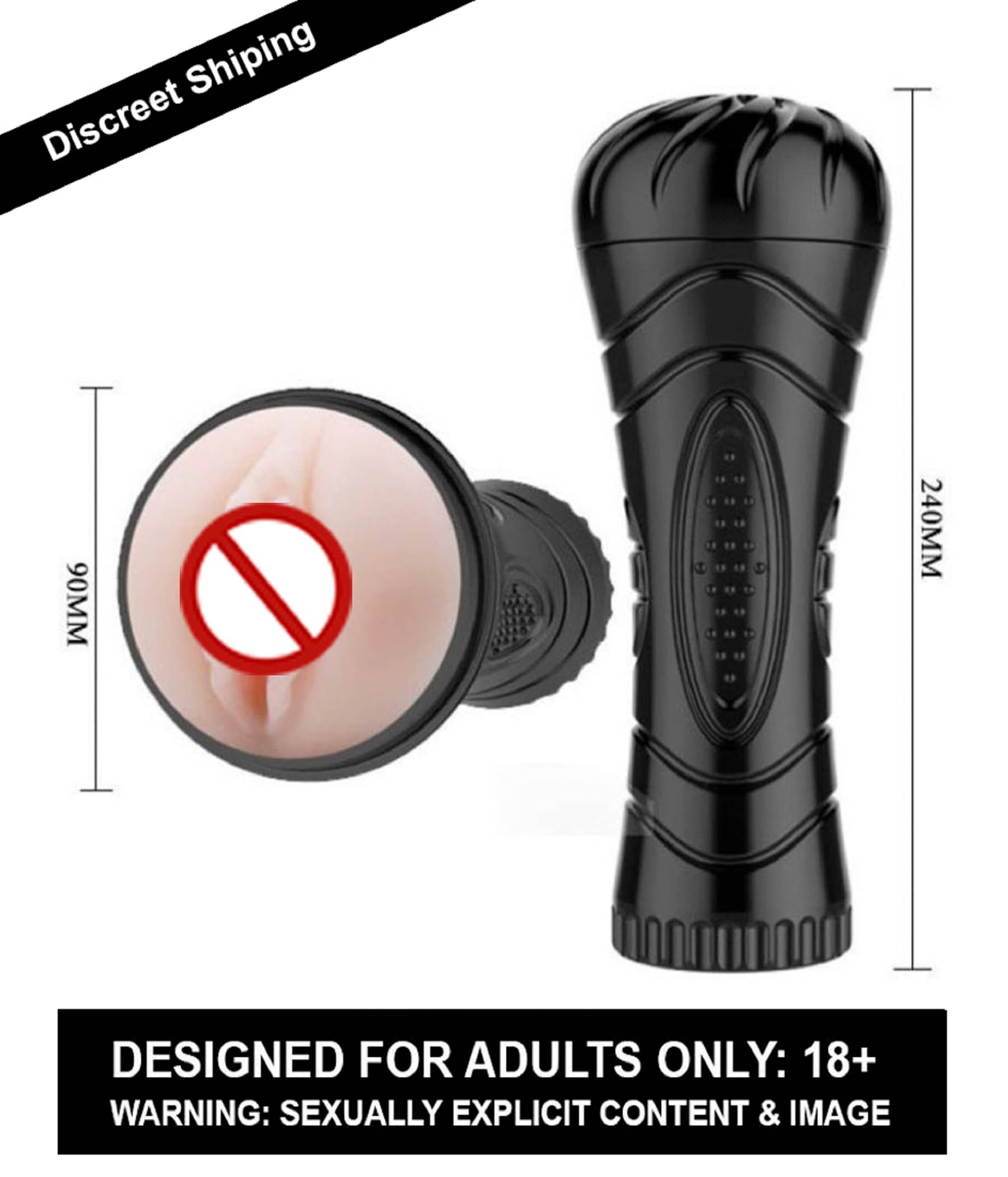 Masturbator Male Masturbator Vagina Shape Non-Vibrating Sex Toy