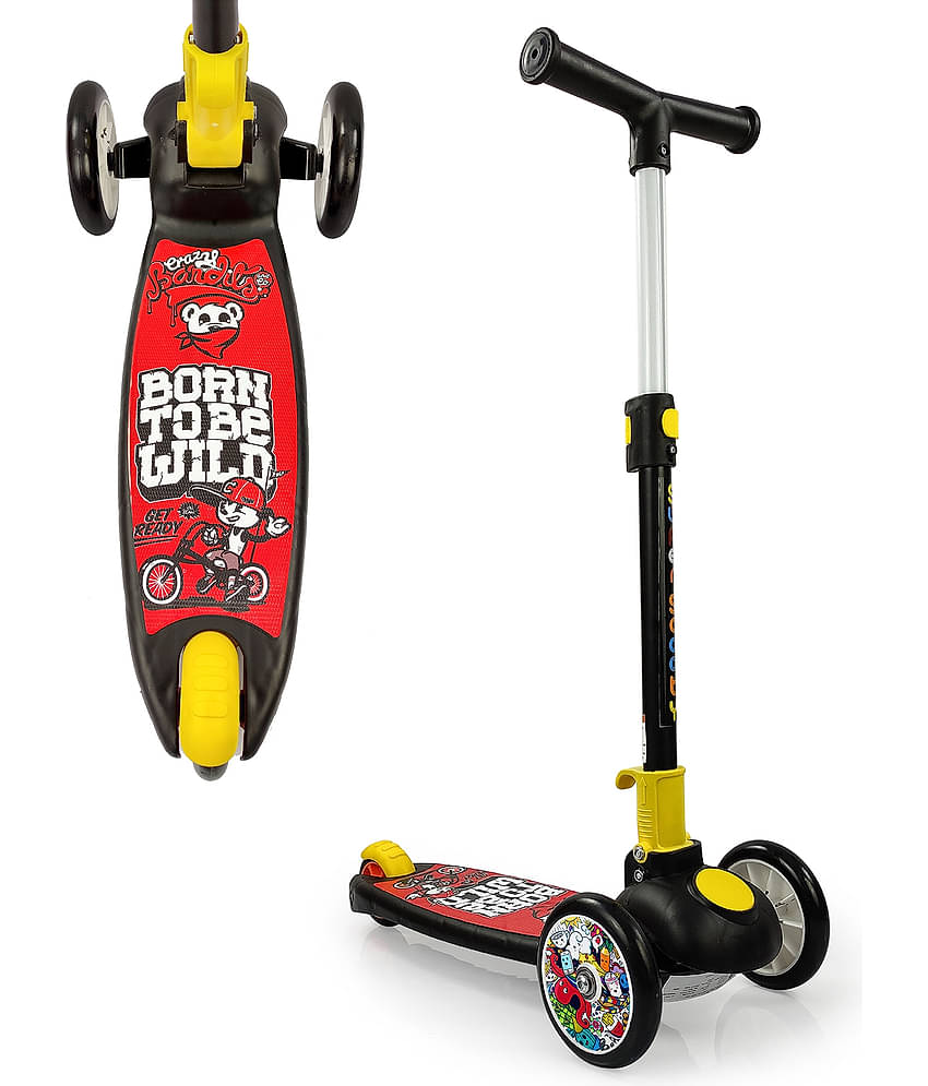 NHR Smart Kick Scooter , 3 Adjustable Height, Foldable,Front Wheel & PVC Wheels for Kids (3+ Years)