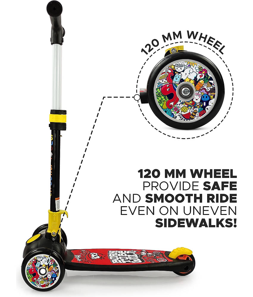 NHR Smart Kick Scooter , 3 Adjustable Height, Foldable,Front Wheel & PVC Wheels for Kids (3+ Years)