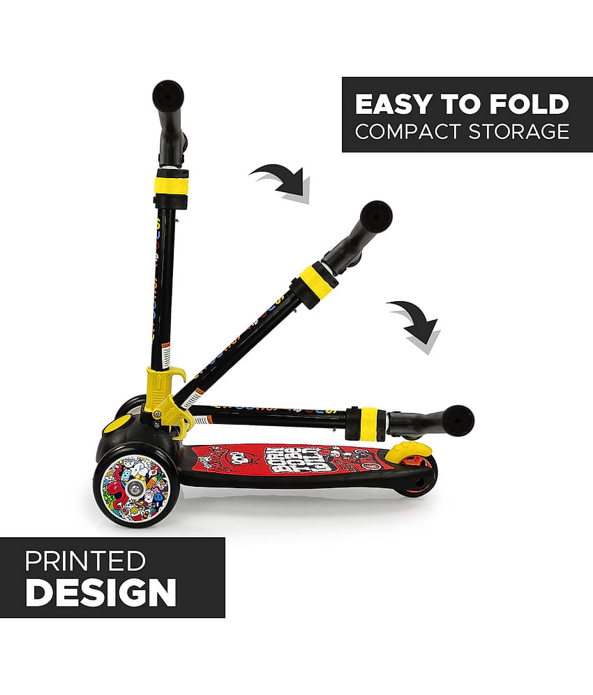 NHR Smart Kick Scooter , 3 Adjustable Height, Foldable,Front Wheel & PVC Wheels for Kids (3+ Years)